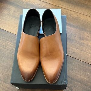 Marciante & Co Womens Cognac Brown Leather Slip-On Loafers sz 9 NWOT